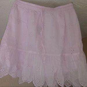 adorable pastel flowy mini skirt